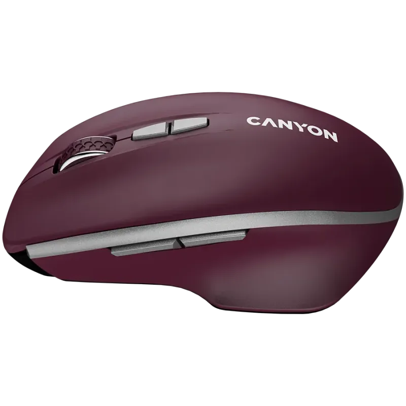 CANYON mouse MW-21 BlueLED 7buttons Wireless Burgundy Red - 1