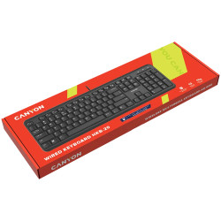 CANYON keyboard HKB-20 EN/BG Velvet Wired Black - 4