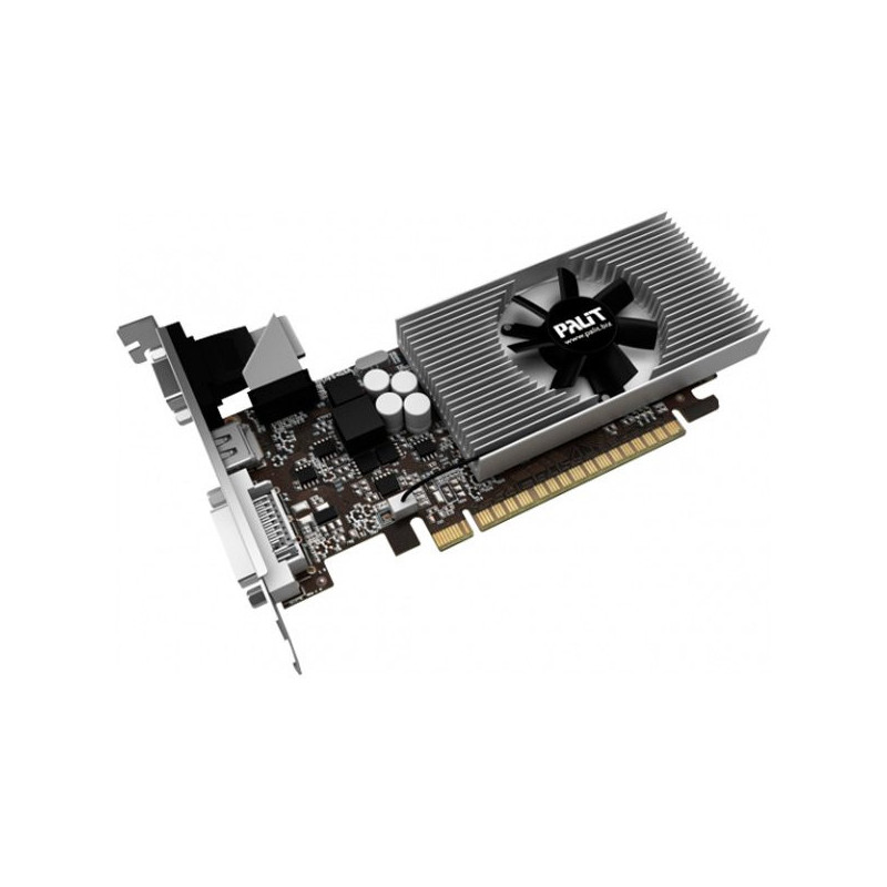 PALIT Video Card GeForce GT 730 GDDR3 2GB/64bit, PCI-E 2.0, HDMI, DVI, VGA, Retail - 1