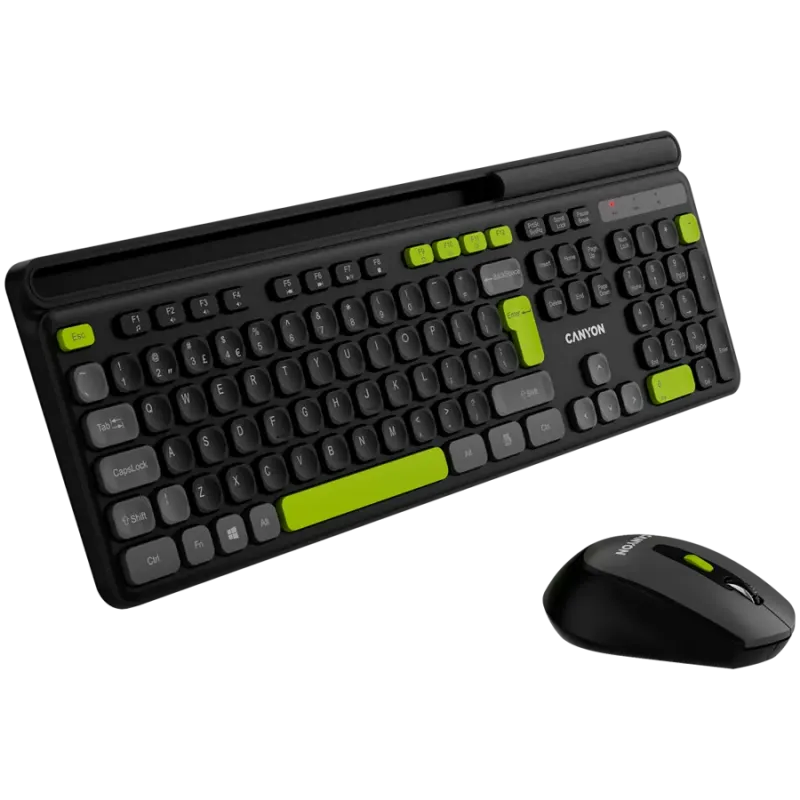 CANYON HSET-W5 EN Keyboard+Mouse AAA+AA Wireless Black - 1