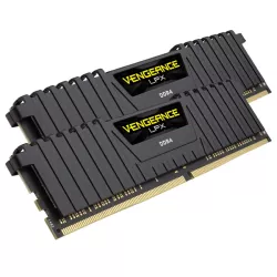 Corsair DDR4, 3200MHz 16GB 2x8GB Dimm, Unbuffered, 16-18-18-36, XMP 2.0, Vengeance LPX black Heatspreader, Black PCB, 1.35V, for