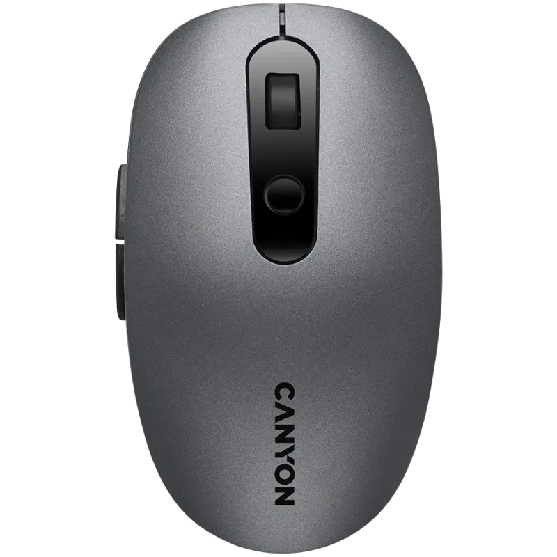 CANYON MW-9, 2 in 1 Wireless optical mouse with 6 buttons, DPI 800/1000/1200/1500, 2 mode(BT/ 2.4GHz), Battery AA*1pcs, Grey, 65