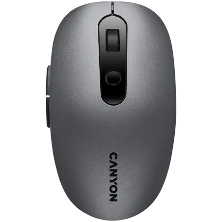 CANYON MW-9, 2 in 1 Wireless optical mouse with 6 buttons, DPI 800/1000/1200/1500, 2 mode(BT/ 2.4GHz), Battery AA*1pcs, Grey, 65