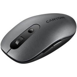 CANYON MW-9, 2 in 1 Wireless optical mouse with 6 buttons, DPI 800/1000/1200/1500, 2 mode(BT/ 2.4GHz), Battery AA*1pcs, Grey, 65