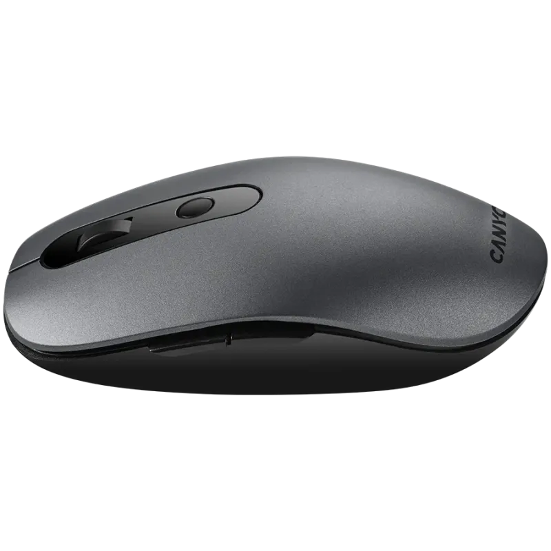 CANYON MW-9, 2 in 1 Wireless optical mouse with 6 buttons, DPI 800/1000/1200/1500, 2 mode(BT/ 2.4GHz), Battery AA*1pcs, Grey, 65