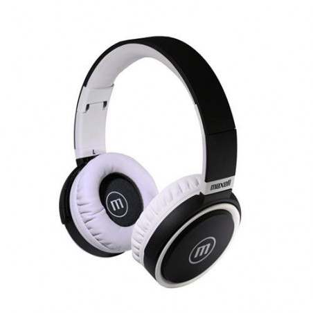 Headphones with microphone MAXELL B52 black and white - 1
