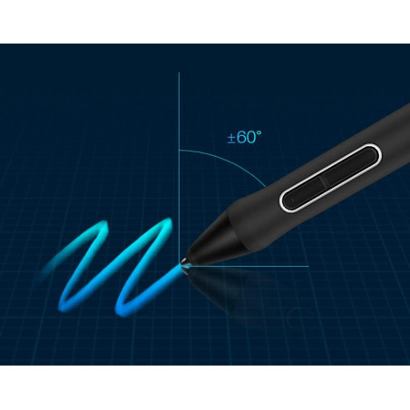 Графичен таблет HUION Inspiroy Keydial KD200, USB-C, Bluetooth, Metal Grey - 11