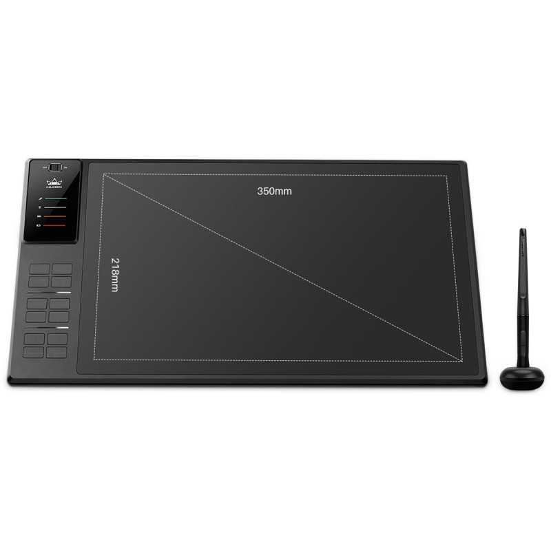 Графичен таблет HUION Inspiroy WH1409 V2, WiFi 2.4Ghz - 1