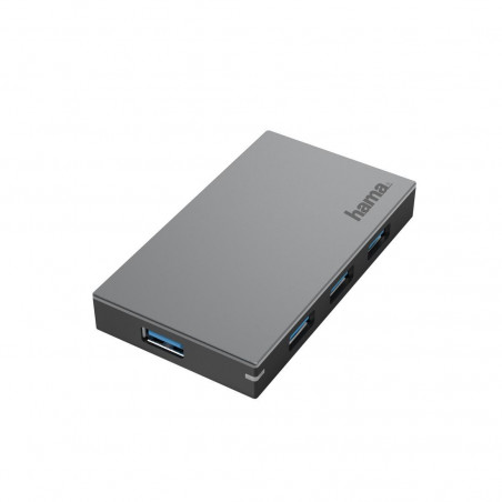 USB hub with power supply HAMA, USB 3.0, 1:4, със захранване - 1