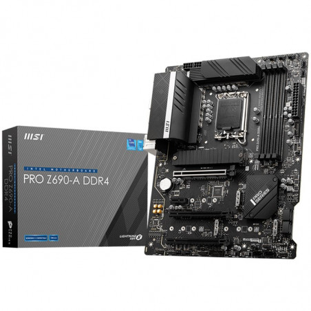 MSI PRO Z690-A DDR4, ATX, Socket 1700, Dual Channel DDR4 5200(OC)MHz, 3x PCIe x16 slots, 4x M.2 slots, 1x HDMI, 1x DP, 1x USB 3.