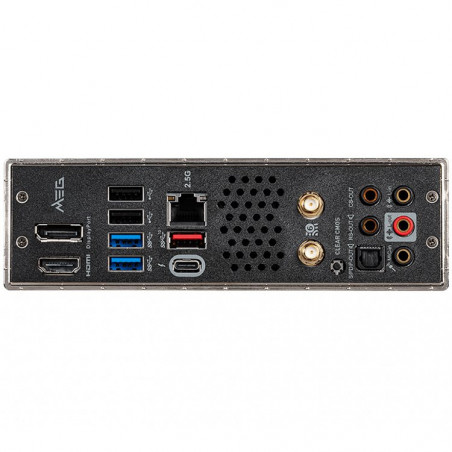 MSI MEG Z490I UNIFY,m-ITX,Socket 1200,Intel Z490 Chipset,2 DIMMs,Dual Channel DDR4 up to 5000(OC)MHz,1x PCIe 3.0 x16 slot,2x M.2