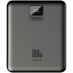 CANYON power bank PB-2008 LED FLAT 20000 mAh PD100W QC3.0 Dark Grey - 2