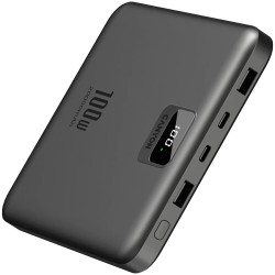 CANYON power bank PB-2008 LED FLAT 20000 mAh PD100W QC3.0 Dark Grey - 3