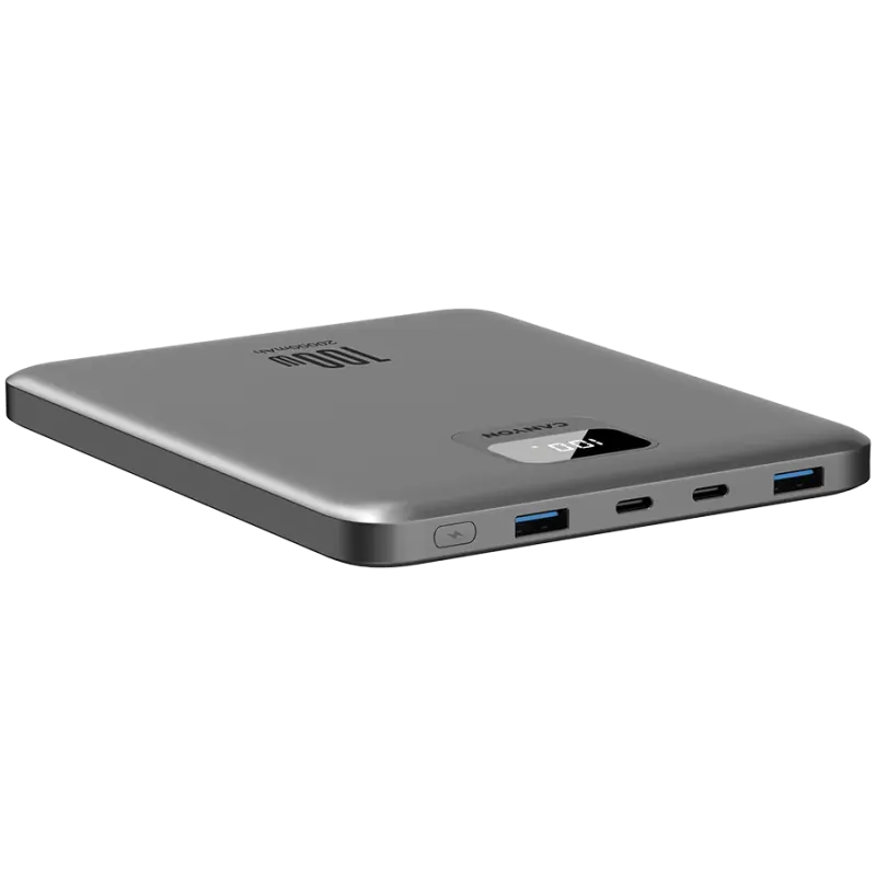 CANYON power bank PB-2008 LED FLAT 20000 mAh PD100W QC3.0 Dark Grey - 1
