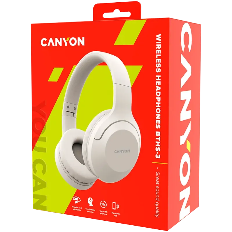 CANYON headset BTHS-3 Beige - 1