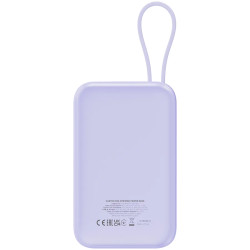 CANYON power bank OnPower 101 built-in cable 10000 mAh PD22.5W Purple - 4