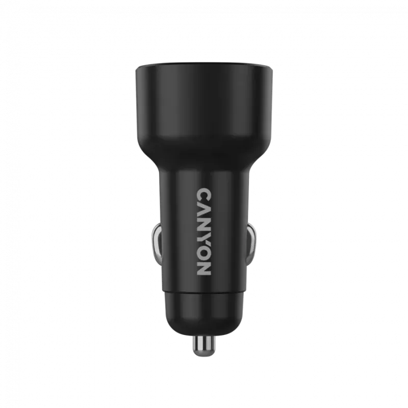 CANYON car charger OnDrive 48 PD 48W USB-A+USB-C Black - 1