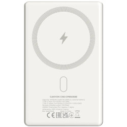 CANYON power bank OnPower 505 slim Magnetic 5000 mAh PD20W Beige - 3