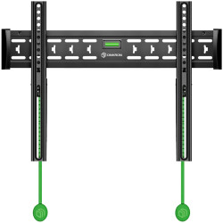 ONKRON Fixed TV Wall Mount for 43 to 85-inch Flat Panel TVs Digital Panels 68,2 kg, Black - 1