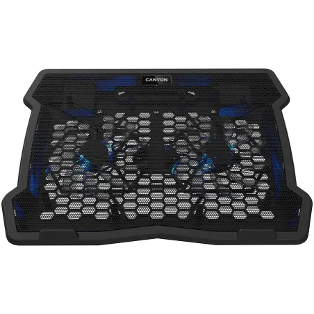 CANYON NS03, Cooling stand dual-fan with 2x2.0 USB hub, support up to 10”-15.6” laptop, ABS plastic and iron, Fans dimension:125