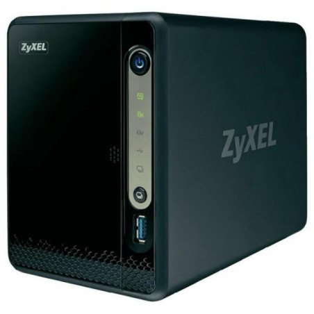 Мрежов сторидж ZyXEL NAS-326, за 2 диска, до 12TB, 1.3GHz, 512MB, Гигабит, USB3.0 - 1