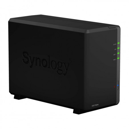 Мрежов сторидж Synology DS218Play, за 2 диска, до 24TB, CPU 1.4 GHz, 1 GB DDR4 RAM, Гигабит, USB 3.2 - 2