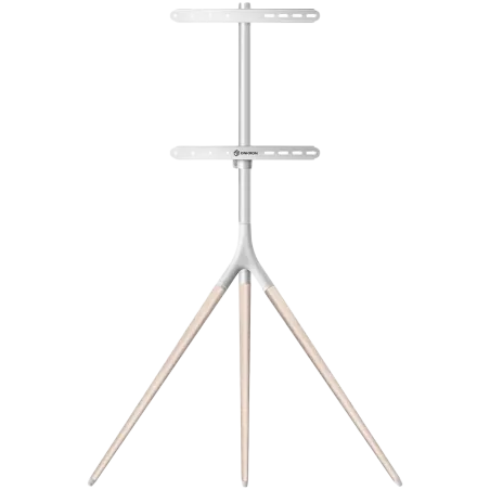 ONKRON Tripod Easel TV Stand for 32” – 65 Inch LED LCD OLED Screens up to 35 kg, White - 1