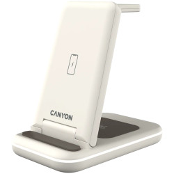 CANYON wireless charger WS-304 15W 3in1 Cosmic Latte - 2