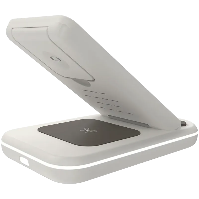 CANYON wireless charger WS-304 15W 3in1 Cosmic Latte - 1