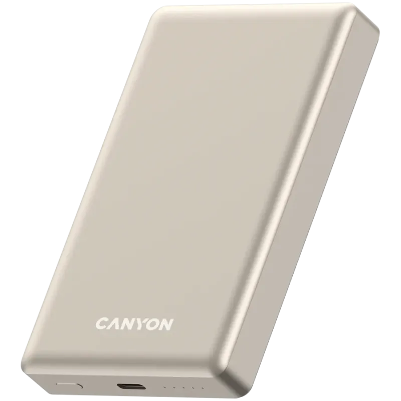 CANYON power bank OnPower 510 slim Magnetic 10000 mAh PD20W Beige - 1
