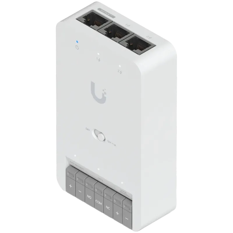 Ubiquiti UA-HUB-DOOR-MINI Compact Access Control Hub for a single door, Connect and power via PoE++ - 1