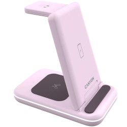 CANYON wireless charger WS-304 15W 3in1 Iced Pink - 4