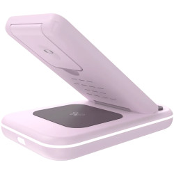 CANYON wireless charger WS-304 15W 3in1 Iced Pink - 5