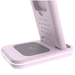 CANYON wireless charger WS-304 15W 3in1 Iced Pink - 8