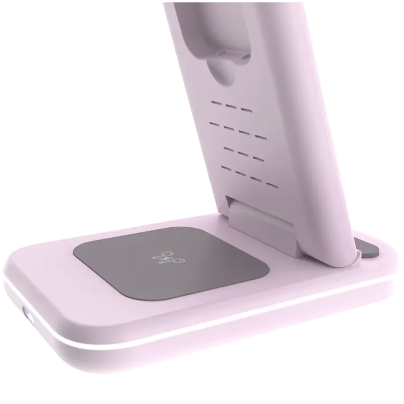 CANYON wireless charger WS-304 15W 3in1 Iced Pink - 1