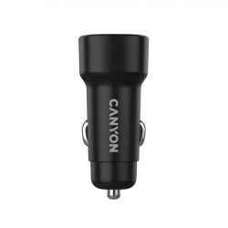 CANYON car charger OnDrive 24 24W 2xUSB-A Black - 5