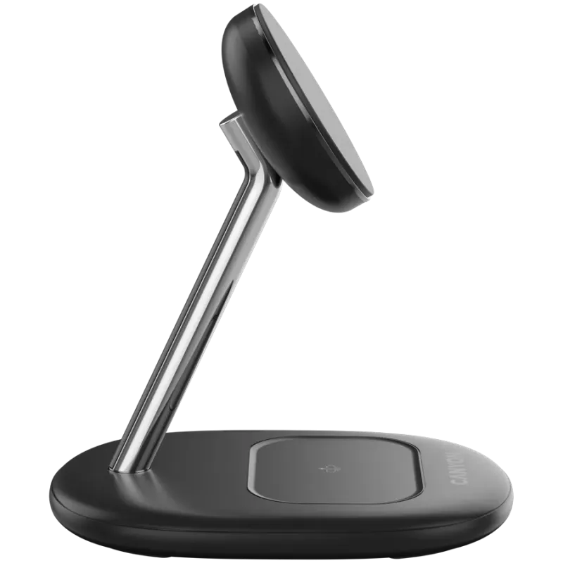 CANYON wireless charger WCS-205 15W Qi2 2in1 Black - 1