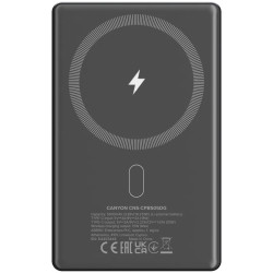 CANYON power bank OnPower 505 slim Magnetic 5000 mAh PD20W Dark Grey - 3