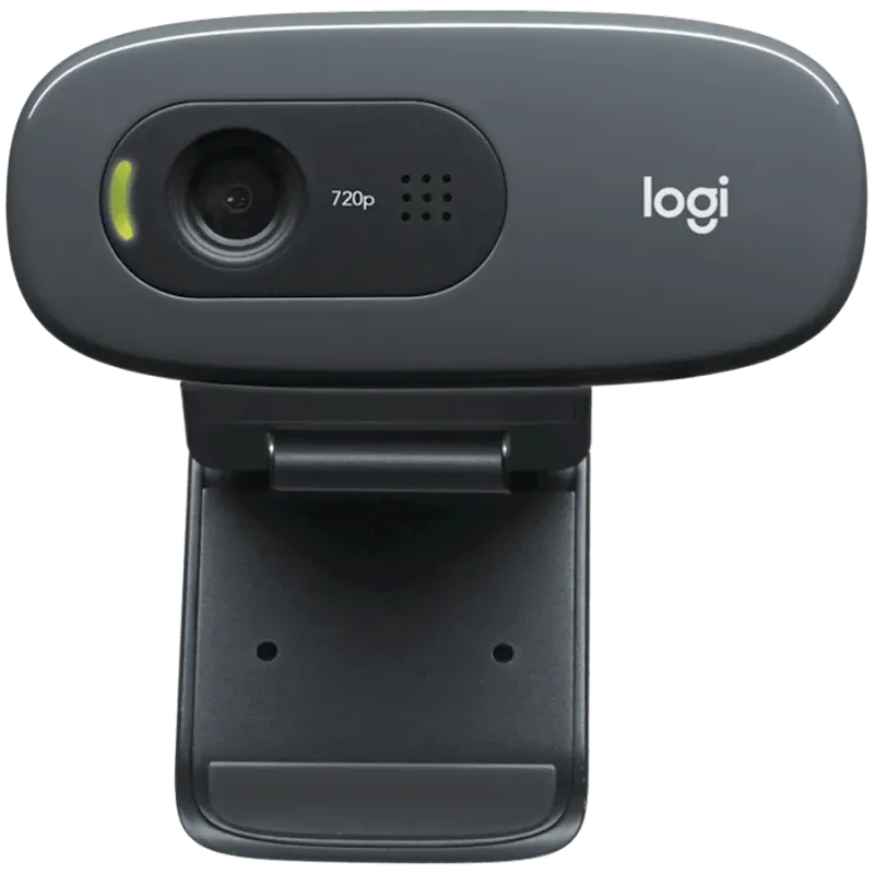 LOGITECH C270 HD Webcam - BLACK - USB - 1