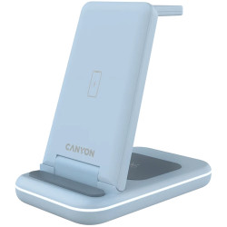 CANYON wireless charger WS-304 15W 3in1 Blue - 2