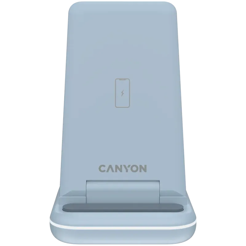 CANYON wireless charger WS-304 15W 3in1 Blue - 1