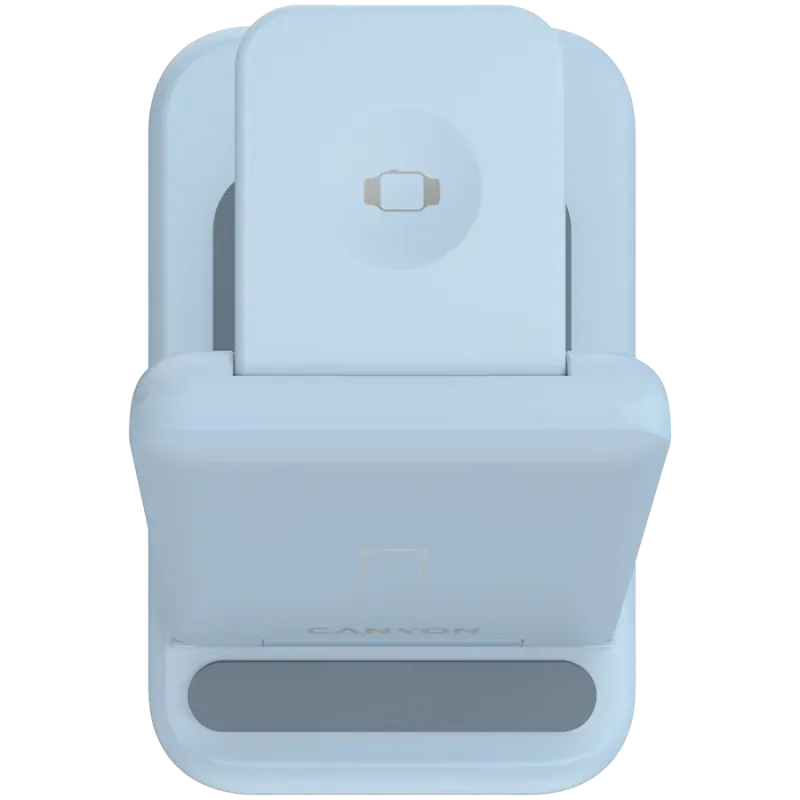 CANYON wireless charger WS-304 15W 3in1 Blue - 1