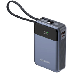 CANYON power bank OnPower 600 built-in cable 20000 mAh PD65W Dark Grey - 3