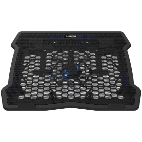 CANYON NS02, Cooling stand single fan with 2x2.0 USB hub, support up to 10”-15.6” laptop, ABS plastic and iron, Fans dimension:1