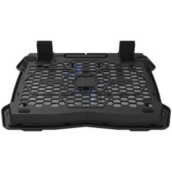 CANYON NS02, Cooling stand single fan with 2x2.0 USB hub, support up to 10”-15.6” laptop, ABS plastic and iron, Fans dimension:1