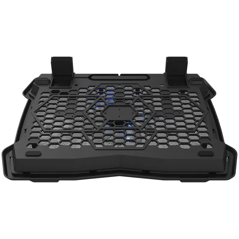 CANYON NS02, Cooling stand single fan with 2x2.0 USB hub, support up to 10”-15.6” laptop, ABS plastic and iron, Fans dimension:1
