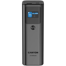 CANYON power bank PB-2010 TFT 27000 mAh 97.2Wh PD140W QC 3.0 Dark Grey - 1