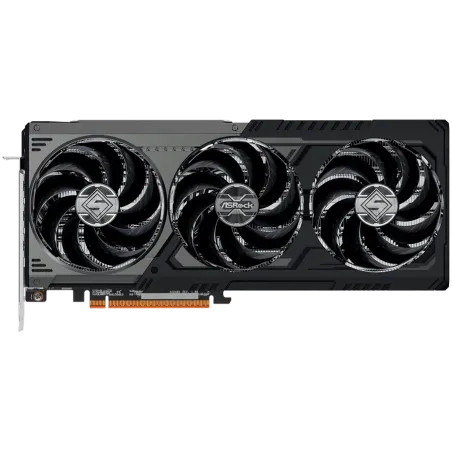 ASROCK Video Card AMD Radeon RX 9070 XT Steel Legend Dark 16GB GDDR6 256-bit HDMI 3x DP - 1