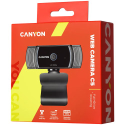 CANYON webcam C5 Full HD 1080p Auto Focus Black - 3
