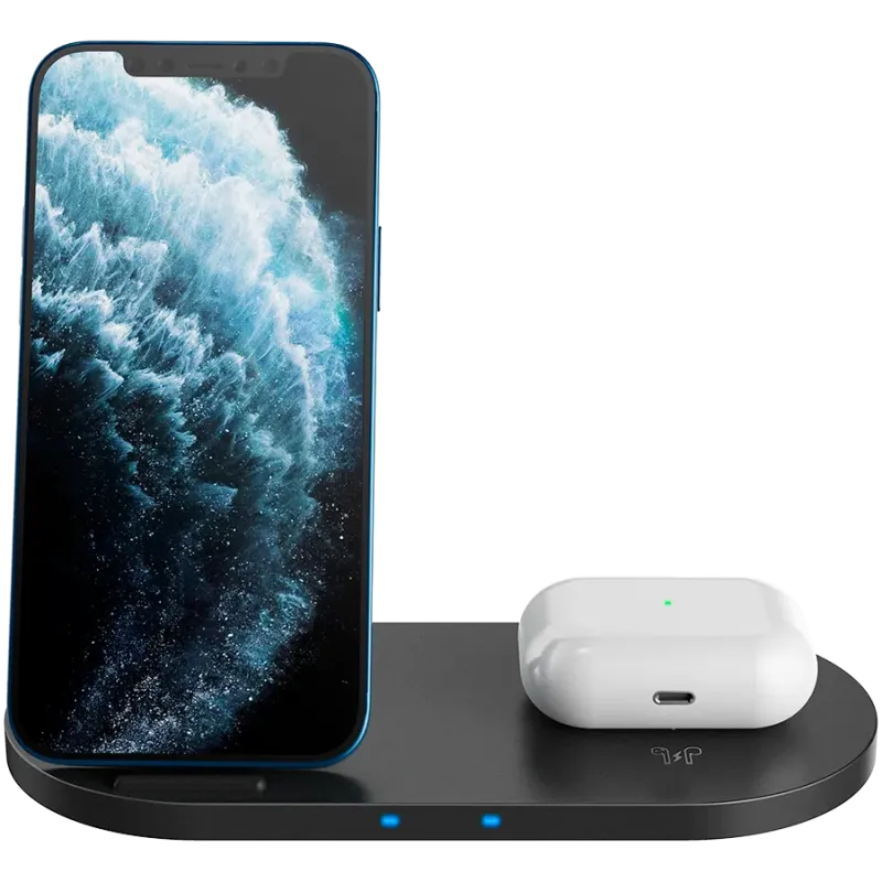 CANYON wireless charger WS-202 10W 2in1 Black - 1